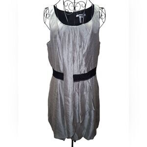 NWOT Max & Cleo Metallic Silver Mini Dress
